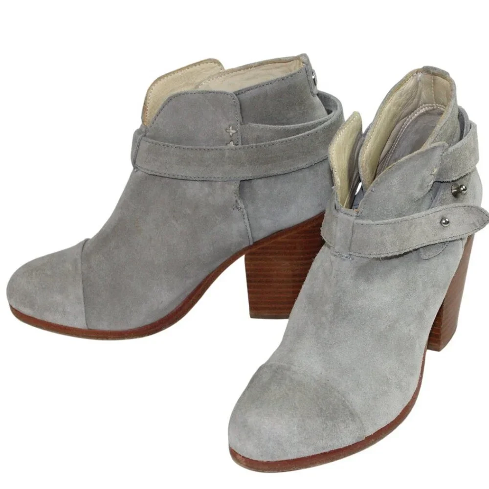 Rag And Bone Harrow Granite Suede Ankle Boot Size 36.5 (US 6.5)